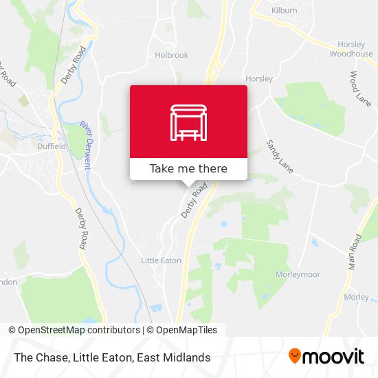 The Chase, Little Eaton map