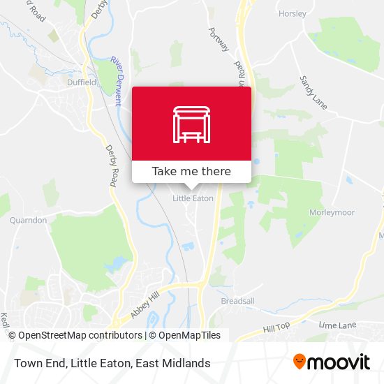 Town End, Little Eaton map