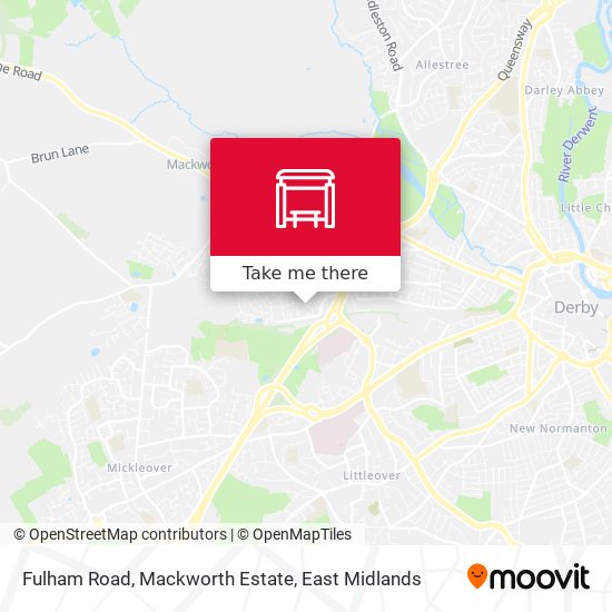 Fulham Road, Mackworth Estate map