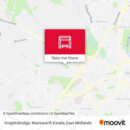 Knightsbridge, Mackworth Estate map