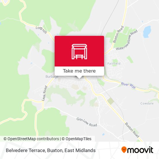 Belvedere Terrace, Buxton map