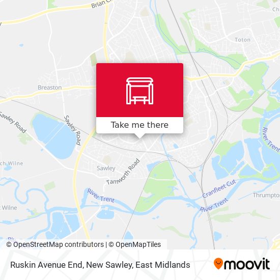 Ruskin Avenue End, New Sawley map