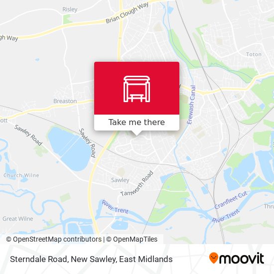 Sterndale Road, New Sawley map