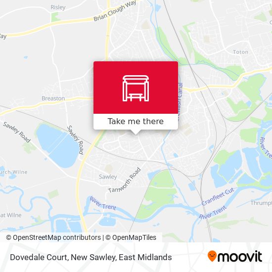 Dovedale Court, New Sawley map