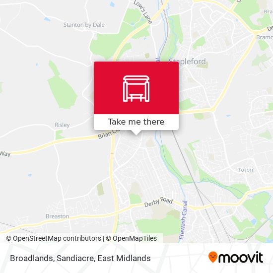 Broadlands, Sandiacre map