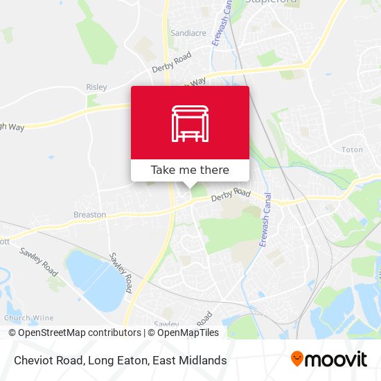 Cheviot Road, Long Eaton map