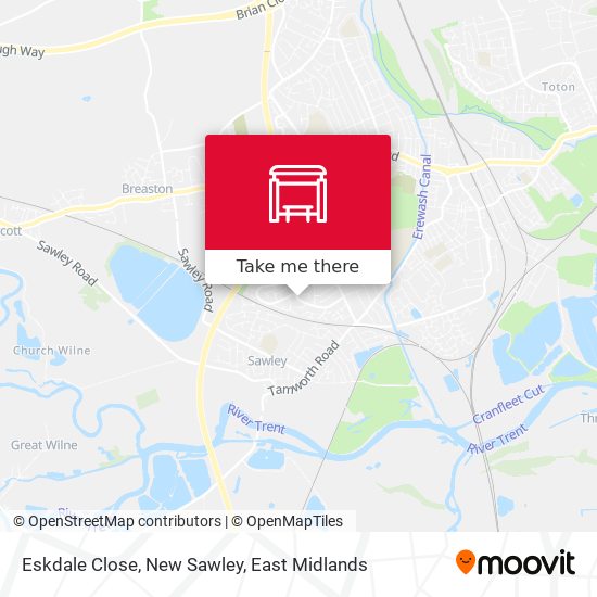 Eskdale Close, New Sawley map