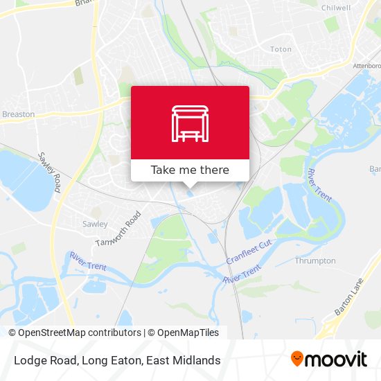 Lodge Road, Long Eaton map