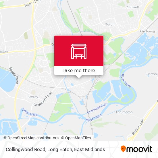 Collingwood Road, Long Eaton map