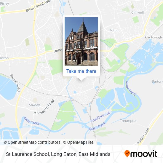 St Laurence School, Long Eaton map