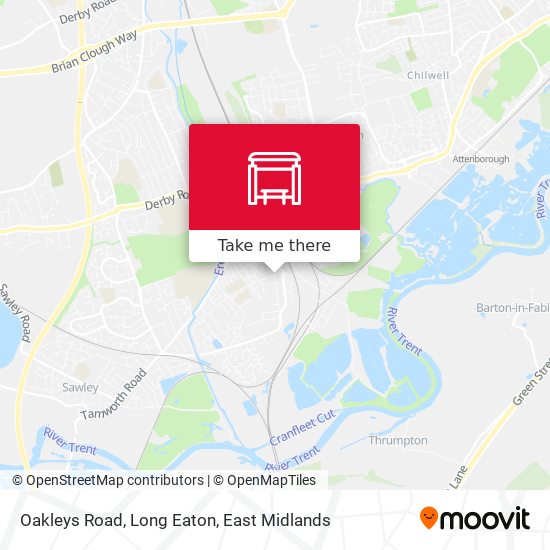 Oakleys Road, Long Eaton map