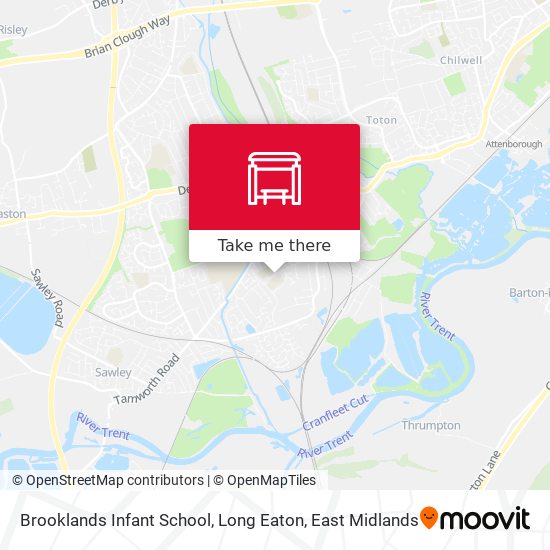 Brooklands Infant School, Long Eaton map