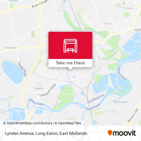 Lynden Avenue, Long Eaton map