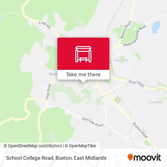 School College Road, Buxton map