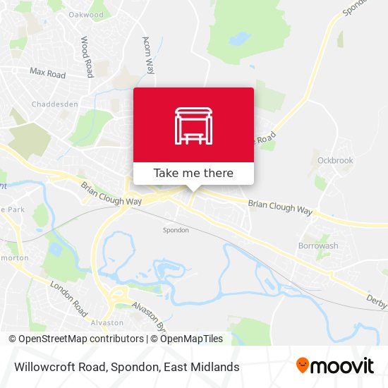 Willowcroft Road, Spondon map
