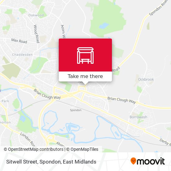 Sitwell Street, Spondon map