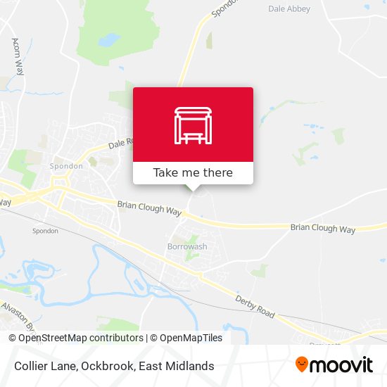 Collier Lane, Ockbrook map