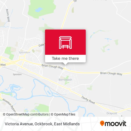Victoria Avenue, Ockbrook map