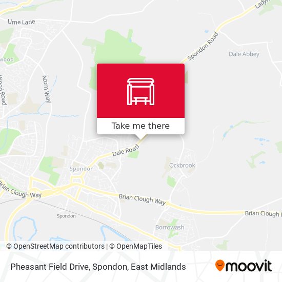 Pheasant Field Drive, Spondon map