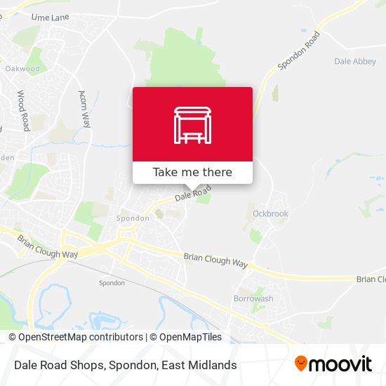 Dale Road Shops, Spondon map