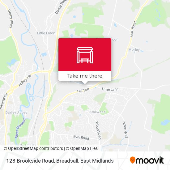 128 Brookside Road, Breadsall map