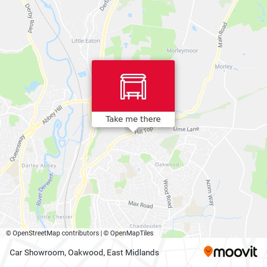 Car Showroom, Oakwood map