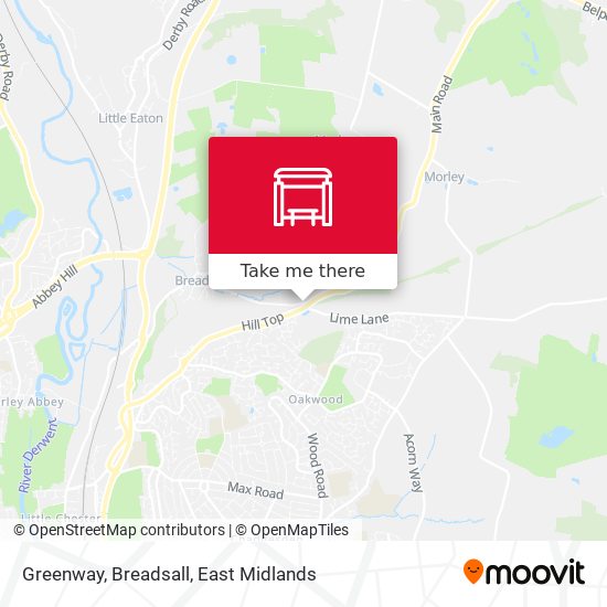 Greenway, Breadsall map