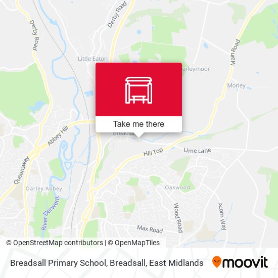 Breadsall Primary School, Breadsall map