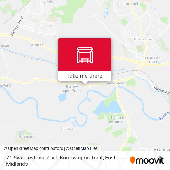 71 Swarkestone Road, Barrow upon Trent map