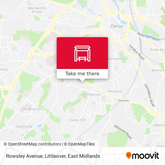 Rowsley Avenue, Littleover map