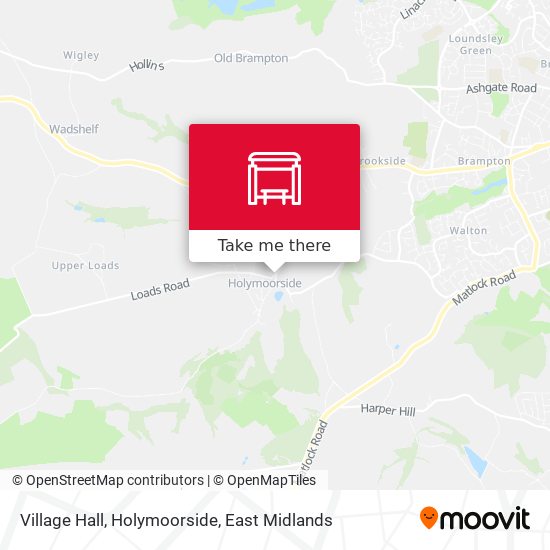 Village Hall, Holymoorside map