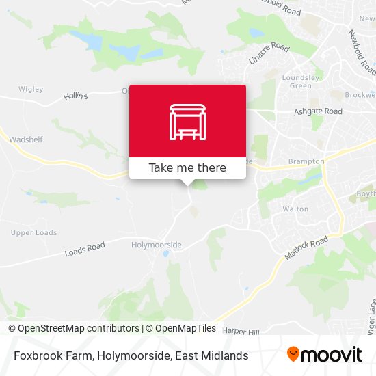 Foxbrook Farm, Holymoorside map