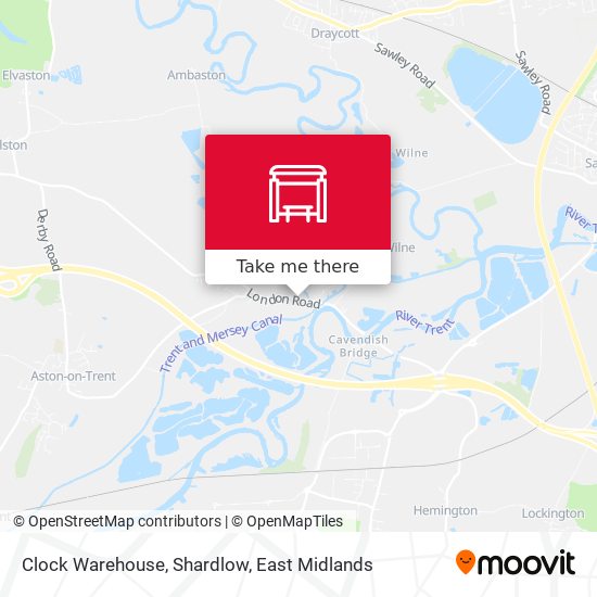 Clock Warehouse, Shardlow map