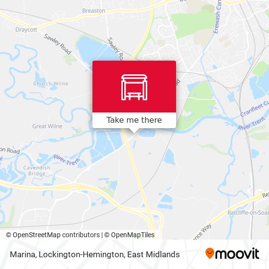 Marina, Lockington-Hemington map