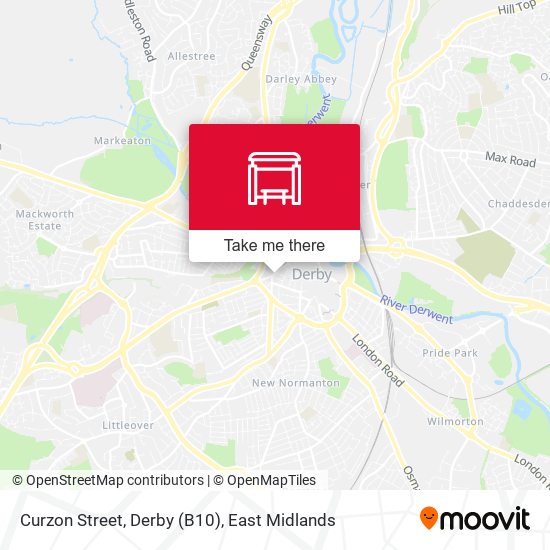 Curzon Street, Derby (B10) map