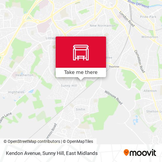 Kendon Avenue, Sunny Hill map