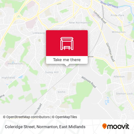 Coleridge Street, Normanton map