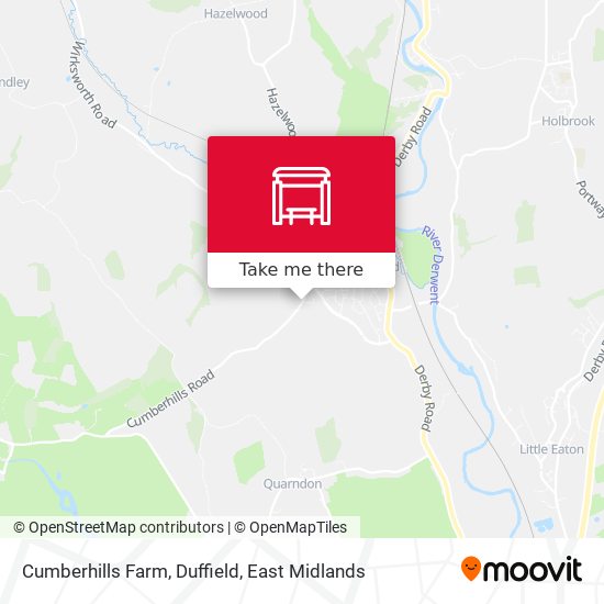 Cumberhills Farm, Duffield map