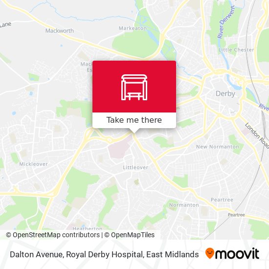 Dalton Avenue, Royal Derby Hospital map