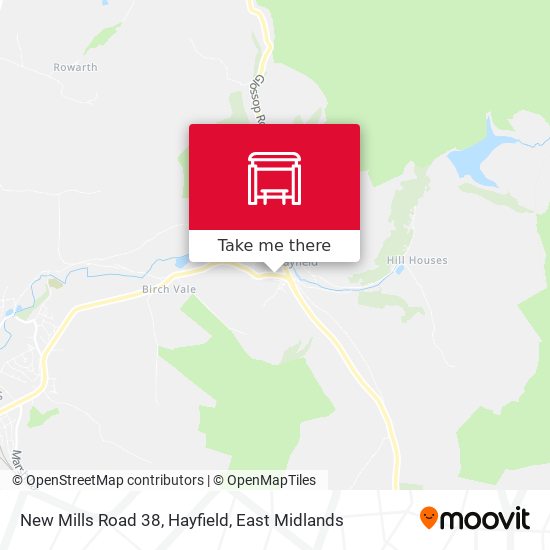 New Mills Road 38, Hayfield map