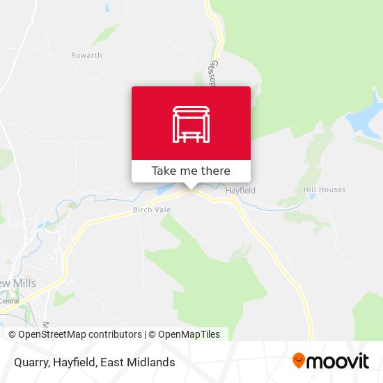 Quarry, Hayfield map