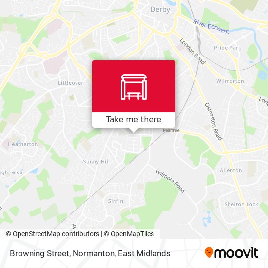 Browning Street, Normanton map