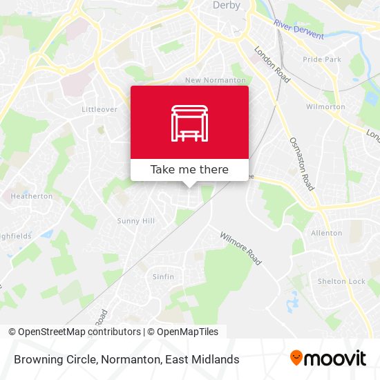 Browning Circle, Normanton map