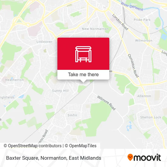 Baxter Square, Normanton map