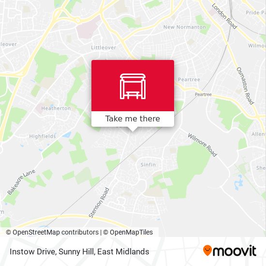 Instow Drive, Sunny Hill map