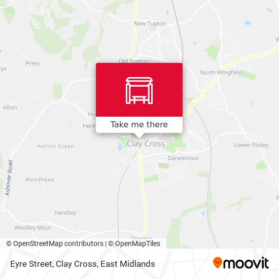 Eyre Street, Clay Cross map