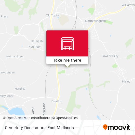 Cemetery, Danesmoor map