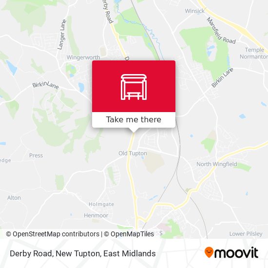 Derby Road, New Tupton map