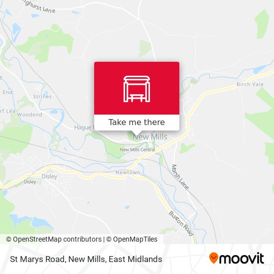 St Marys Road, New Mills map