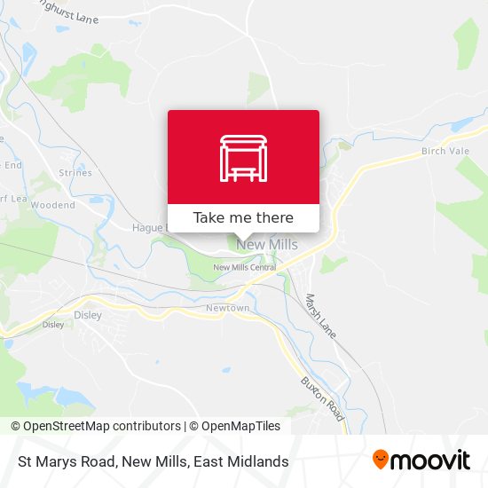 St Marys Road, New Mills map